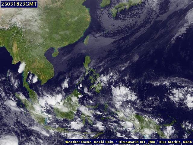 HIMAWARI - 中華人民共和国 - インドネシア - 赤外